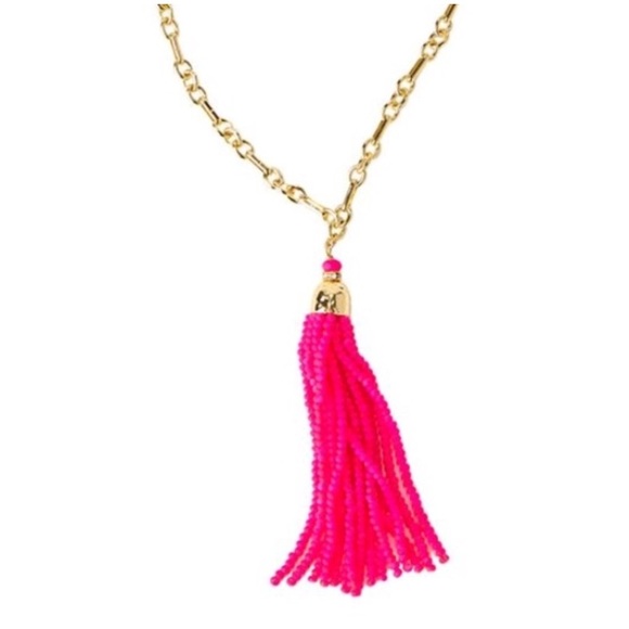 Lilly Pulitzer Jewelry - NWT Lilly Pulitzer Beach Breeze Tassel Necklace